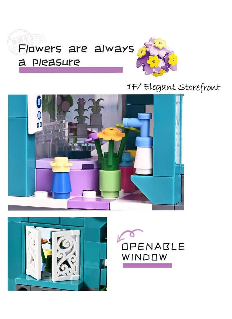 City Qman Greenness Flower Store Building Blocks Toy (311 PCS)  - Image 3