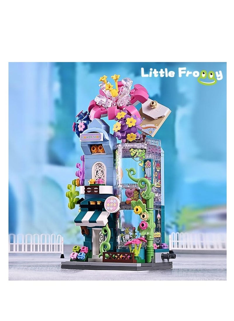 City Qman Greenness Flower Store Building Blocks Toy (311 PCS)  - Image 4