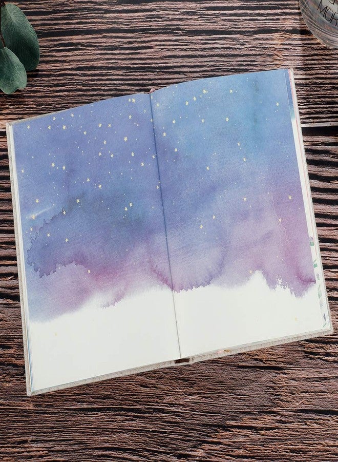 Siixu Colorful Blank Notebook, Unruled Personal Diary Journals to Write in for Women and Girls, Hardcover Writing Notepad Gift, Unique Watercolor Design, 192 Pages, 2 Bookmarks, Unlined - Image 5