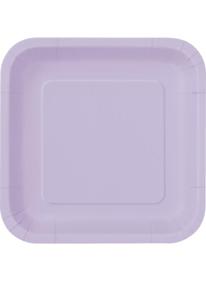 Unique Lavender Square Plate 9" - Image 2