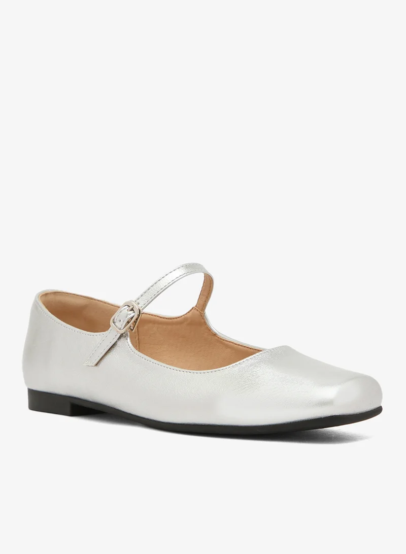 Ginger Classic Silver Mary Janes