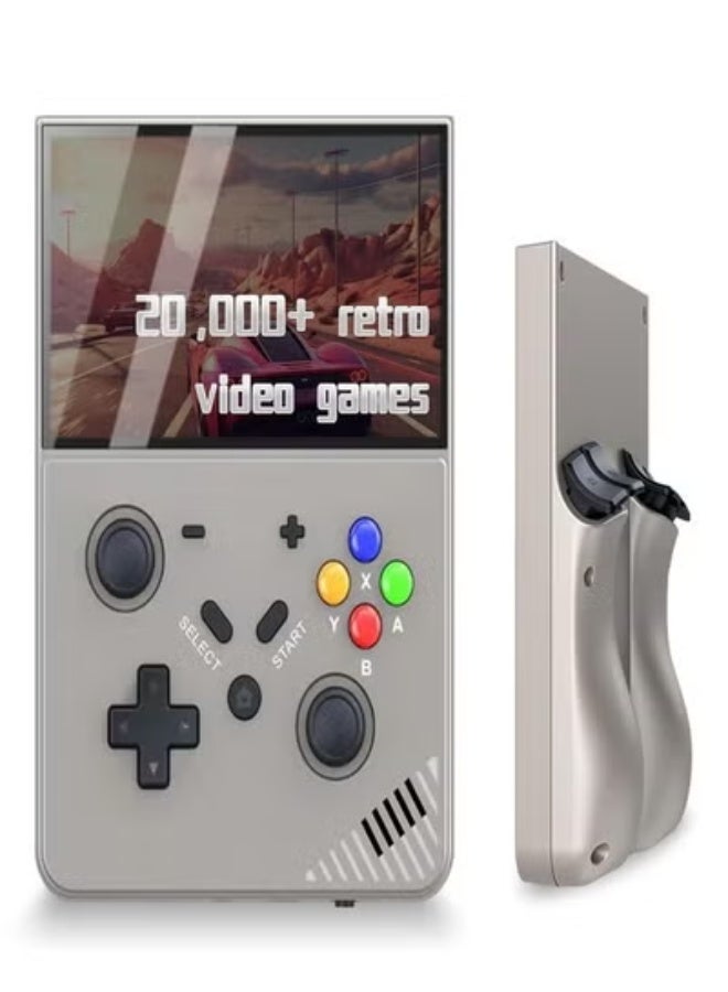 JAJEEK M18 Retro Handheld Game Console – 4.3" IPS Display, 64GB/128GB Storage, 20,000+ Preloaded Games, RK3566 Quad-Core, Multi-Emulator Support, USB-C Charging, 4000mAh Battery – Black Transparent - Image 1