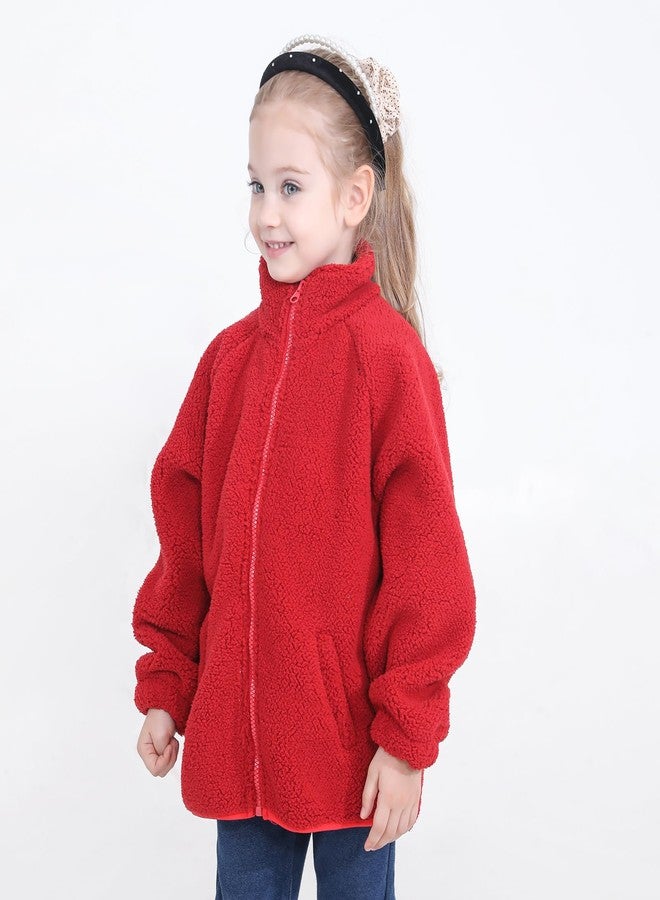 Gajaous Toddler Kids Sherpa Fleece Jacket Baby Boys Girls Zipper Overcoat Thick Warm Outerwear 1-6Y - Image 3