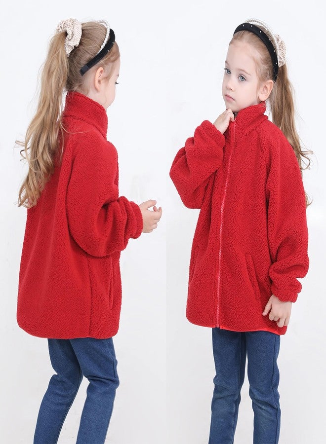 Gajaous Toddler Kids Sherpa Fleece Jacket Baby Boys Girls Zipper Overcoat Thick Warm Outerwear 1-6Y - Image 2