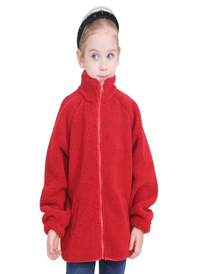 Gajaous Toddler Kids Sherpa Fleece Jacket Baby Boys Girls Zipper Overcoat Thick Warm Outerwear 1-6Y - Image 4
