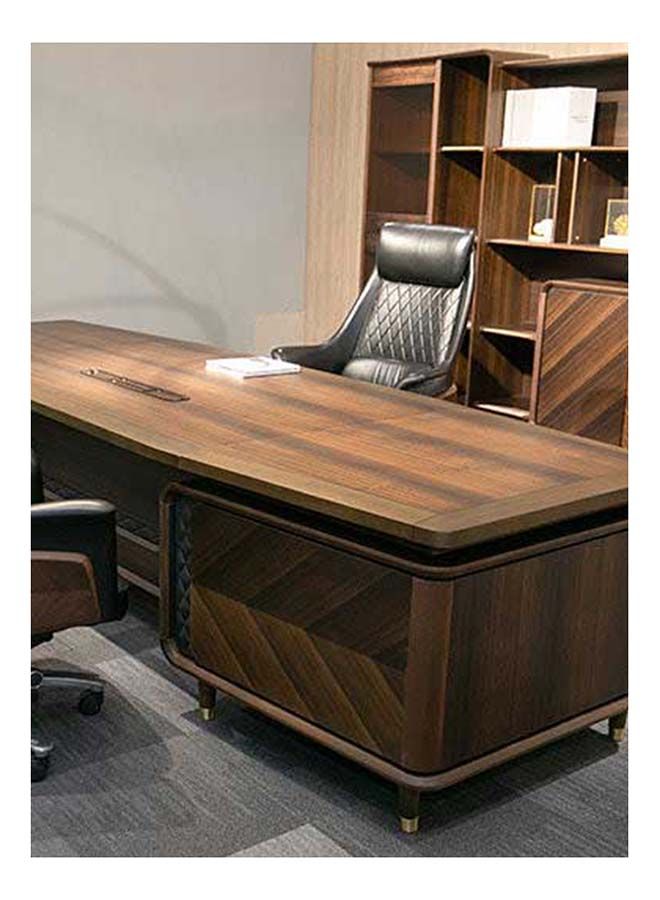 VOFFOV Mid-Back Bentwood Office Computer Chair Leather Office Furniture For Home Conference  - Image 4