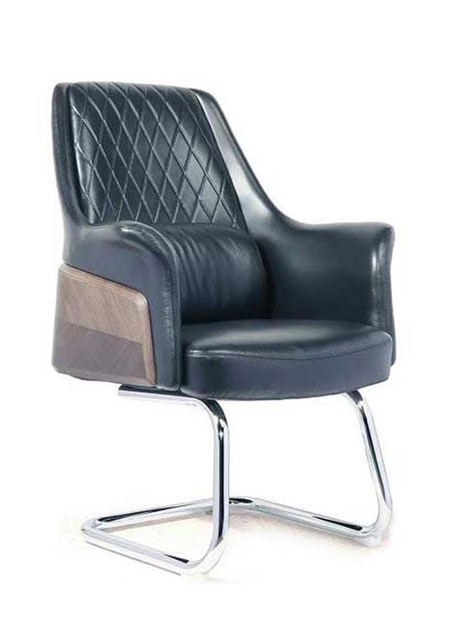 VOFFOV Mid-Back Bentwood Office Computer Chair Leather Office Furniture For Home Conference  - Image 3
