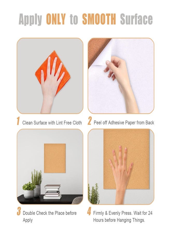 Aitakatta 12x12 Cork Board Tiles Bulletin Board, 1/2" Thick Small Square Cork Boards for Walls, Self-Adhesive Cork Tiles for Home, Office, School, Bulletin Board Decorations(12mm,1pc) - Image 3