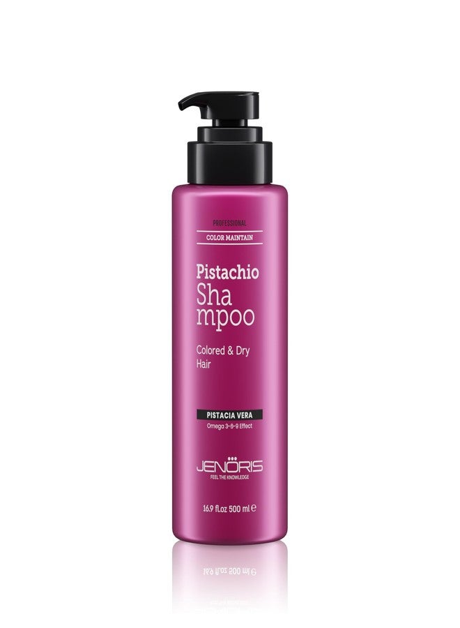 Jenoris Pistachio Shampoo for Color Treated, Dry & Frizzy Hair, 16.9 Fl Oz - Image 1