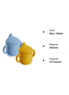 Silicone Sippy Cup, Training Cup for Baby 6 months, Two Handle Learner Cup for Toddlers (2 Pieces) - pzsku/Z8E326BAE3E0E4D47B562Z/45/_/1726731242/bcf78773-d9e6-47b7-9e3a-d2c1cb7c2aa5