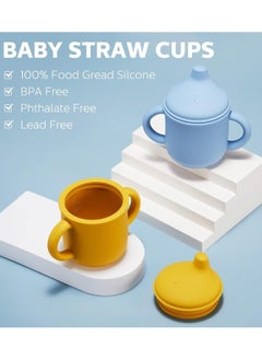 Silicone Sippy Cup, Training Cup for Baby 6 months, Two Handle Learner Cup for Toddlers (2 Pieces) - pzsku/Z8E326BAE3E0E4D47B562Z/45/_/1726731452/d6cbab06-132a-41f5-8135-01531cdc01b5