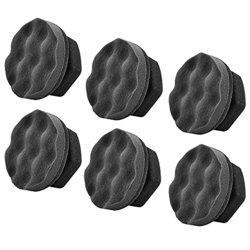 IPELY 6 Pack Large Tire Shine Applicator Pad Durable and Reusable HexGrip Tire Dressing Applicator Pad for Applying Tire Shine