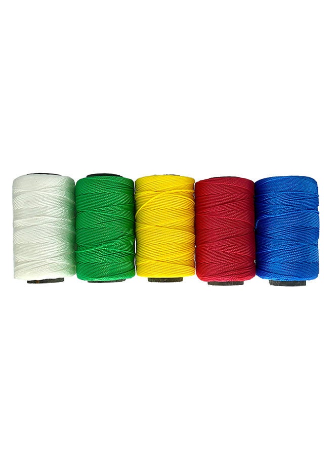 Loquat 5-Piece Nylon Thread Set Red/Blue/White/Green/Yellow