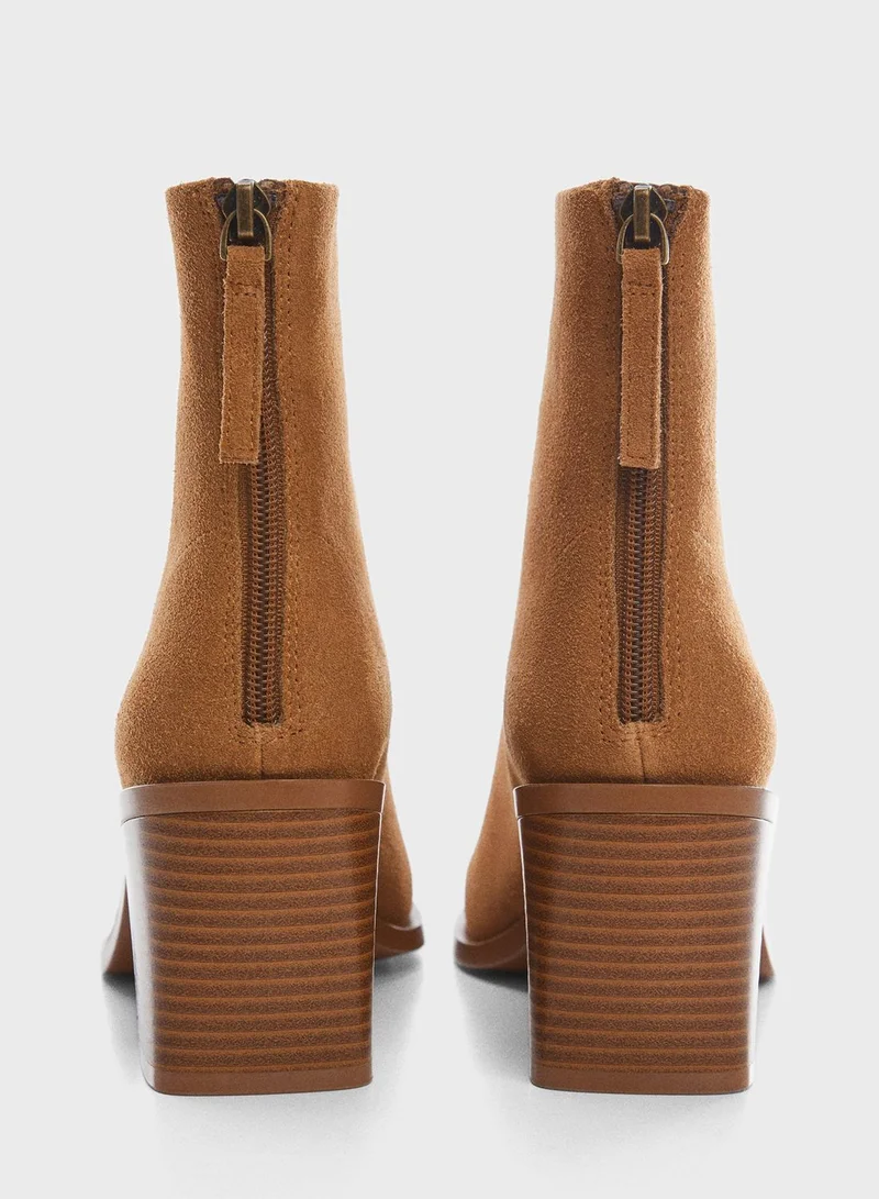 MANGO Gloria Ankle Boots