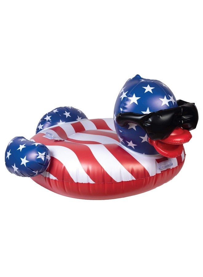 GAME 51418 Bb Derby Duck Stars & Stripes Large Holds Up To 250 Pounds Pool Float Multi - Image 1
