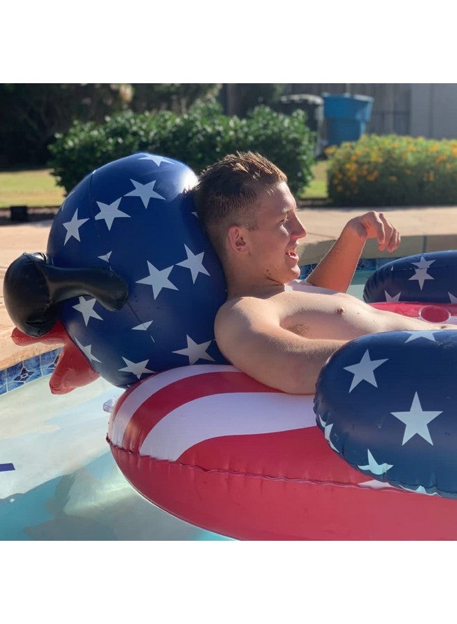 GAME 51418 Bb Derby Duck Stars & Stripes Large Holds Up To 250 Pounds Pool Float Multi - Image 4