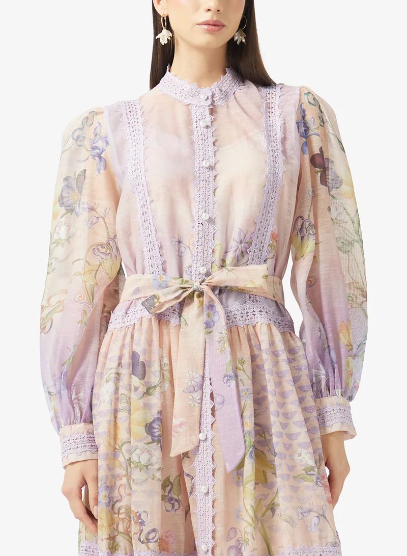 Khizana  Printed A-line Dress for Women | Best Price UAE
