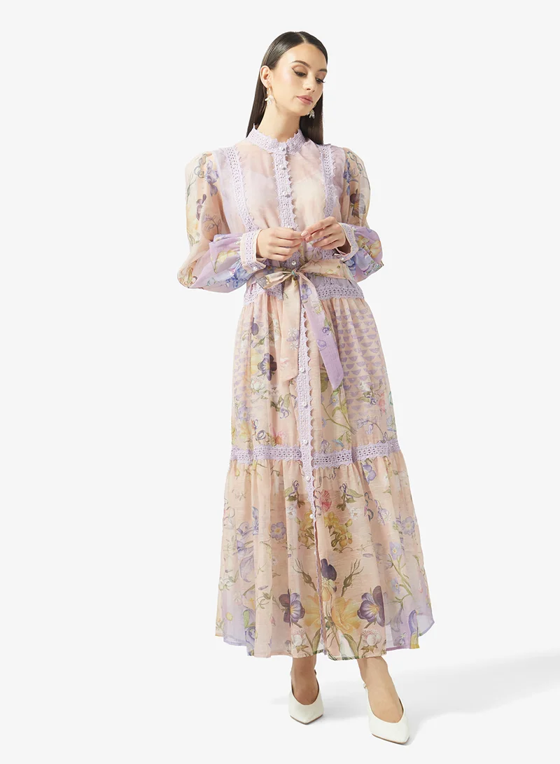 Khizana  Printed A-line Dress for Women | Best Price UAE