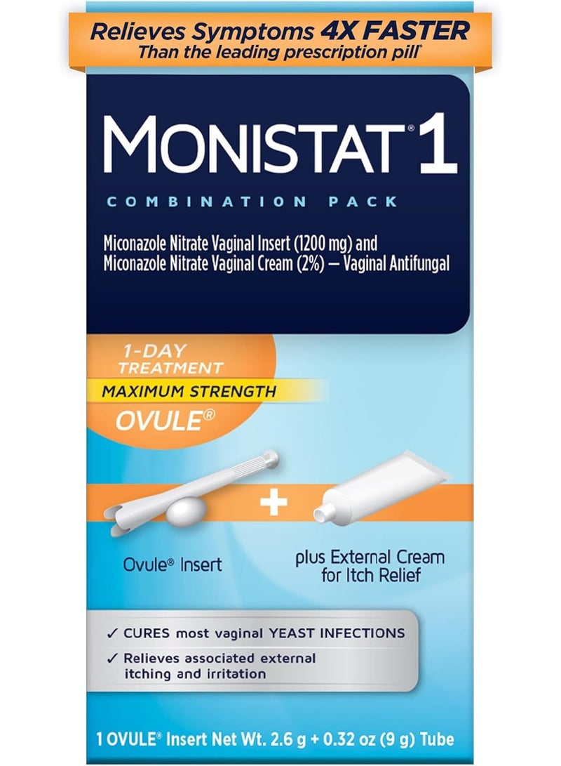 Monistat 1-Day Yeast Infection Treatment - 9g - Image 1