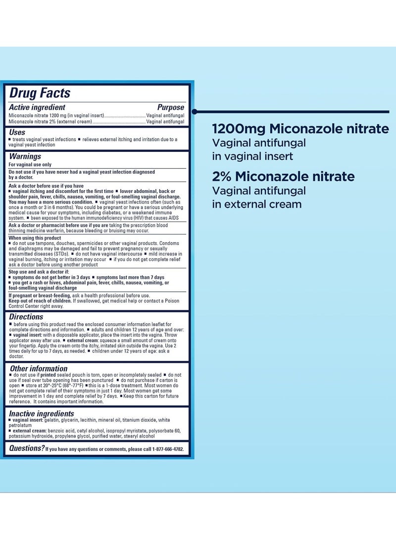 Monistat 1-Day Yeast Infection Treatment - 9g - Image 3