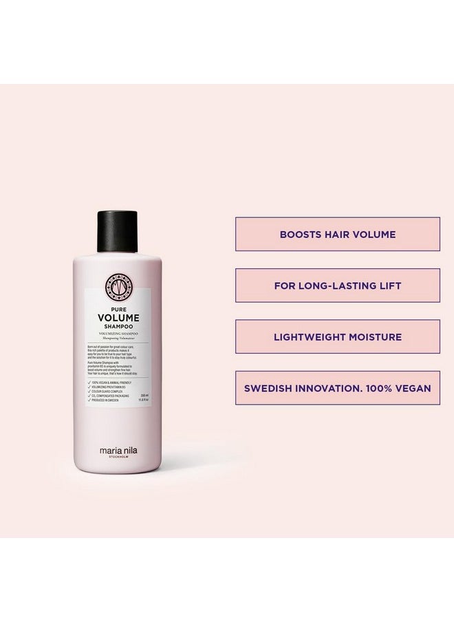 Maria Nila Maria Nila Pure Volume, Shampoo 11.8 Fl Oz, Vitamin B5 Gives Volume to Thin & Fine Hair, 100% Vegan & Sulfate/Paraben free  - Image 2