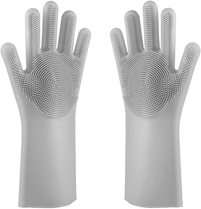 Kmils Silicone Silicon Hand Gloves For Dish Washing, Gloves For Washing Utensils, Cleaning Gloves For Kitchen, Kitchen Gloves (Multi Colour Pack Of 1) - Image 1