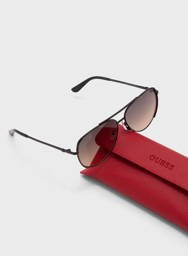 GUESS Uv-Protected Aviator Sunglasses