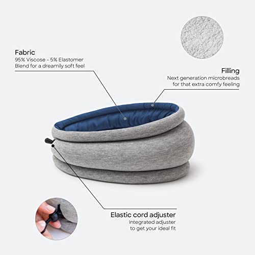 OSTRICH PILLOW Ostrichpillow Light Commuting, Travel Pillow & Power Nap Pillow - Premium Comfort & Lightweight, Adjustable to Your Head, Small & Versatile (Deep Blue) - Image 2