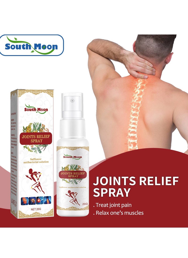 Pure natural joint soothing spray, relieve pain in lumbar spine, neck, shoulders, legs and knees, and activate muscles and bones for massage care 20g
