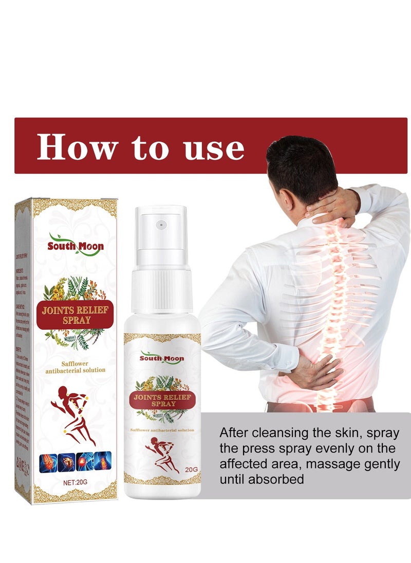 Pure natural joint soothing spray, relieve pain in lumbar spine, neck, shoulders, legs and knees, and activate muscles and bones for massage care 20g