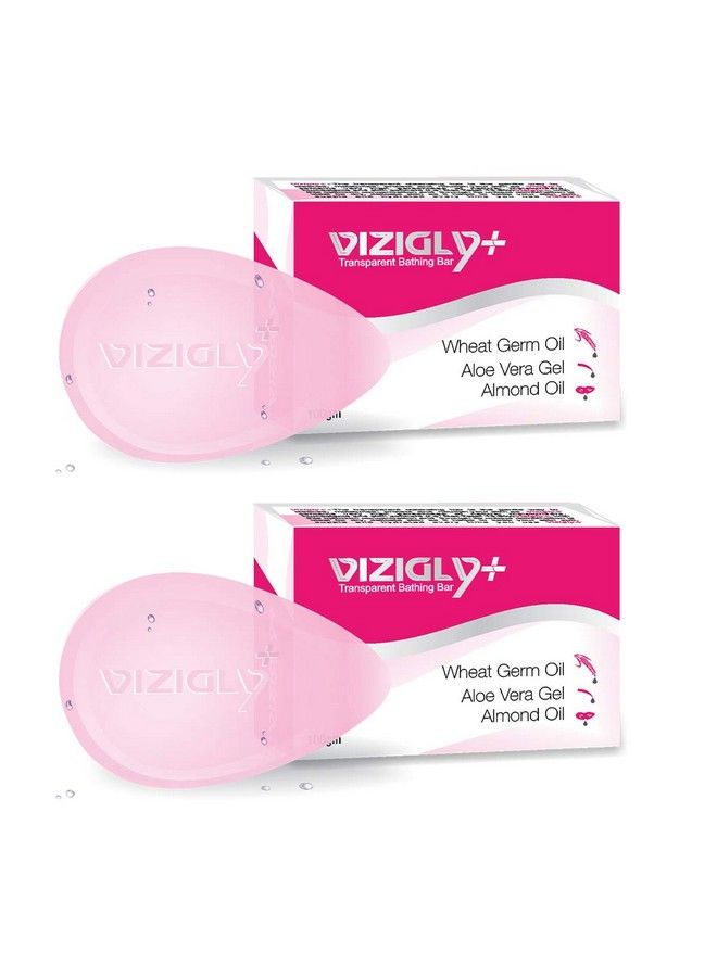 Vizigly صابون استحمام شفاف 100 جرام عبوة من 2 - Image 1