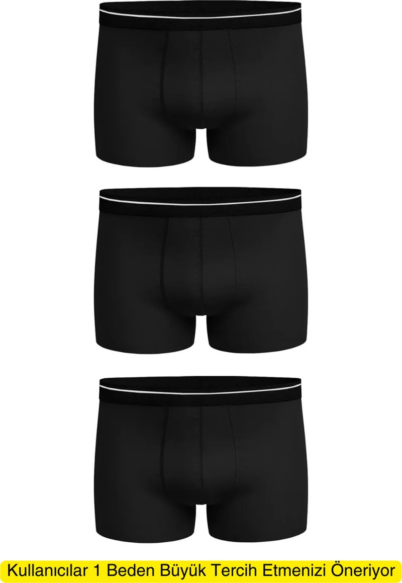 Cenko Men's 3 Pieces Lycra Slim Fit Thin Fabric Suitable for Daily Use Economic Boxer in Special Package