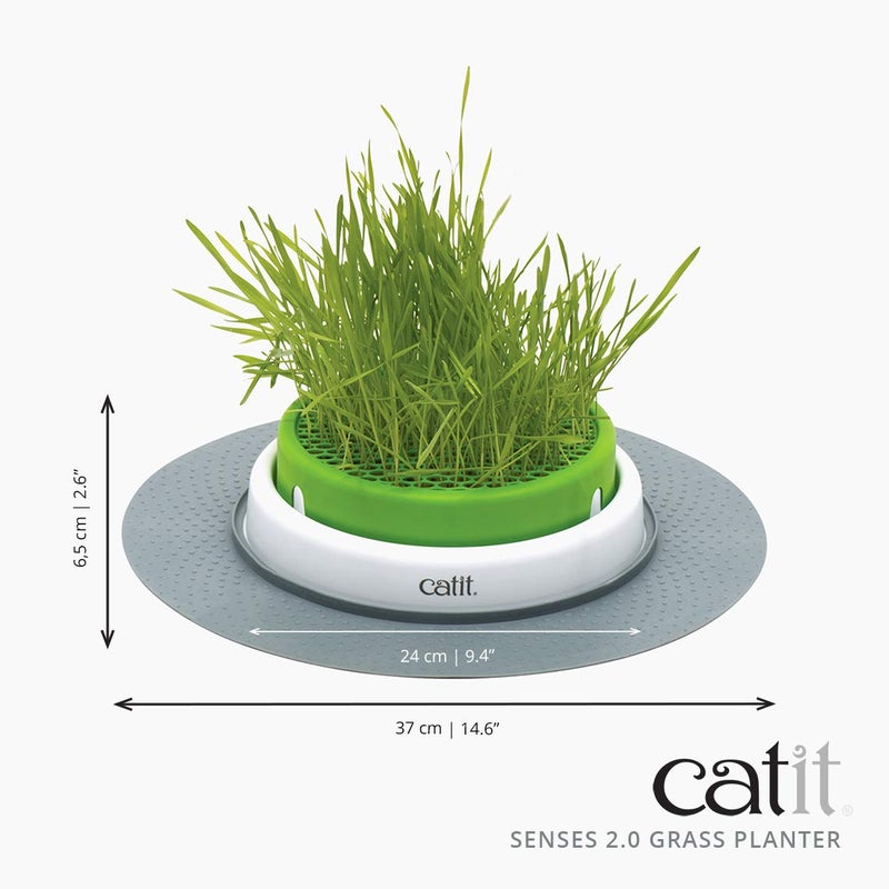 Catit Senses 2.0 Cat Grass Planter, Interactive Cat Toys - Image 2