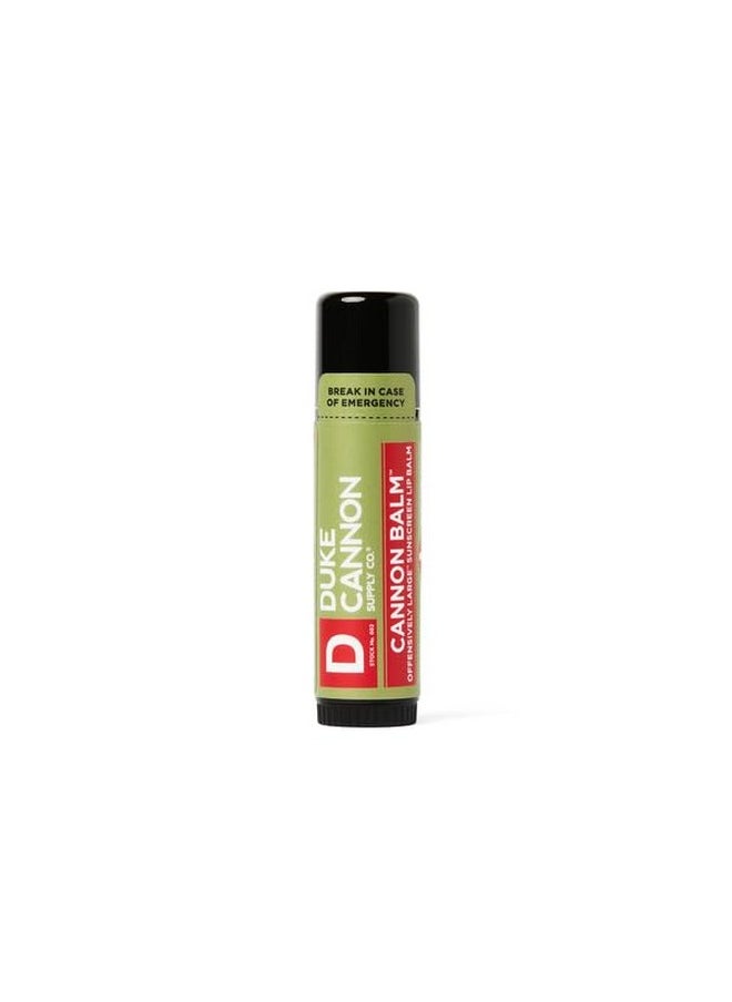 Duke Cannon Supply Co. Duke Cannon Cannon Lip Balm 140° & Tactical Lip Protectant Bundle - SPF 30 & SPF 15, Blood Orange Mint & Fresh Mint Flavors, 2 Pack  - Image 3