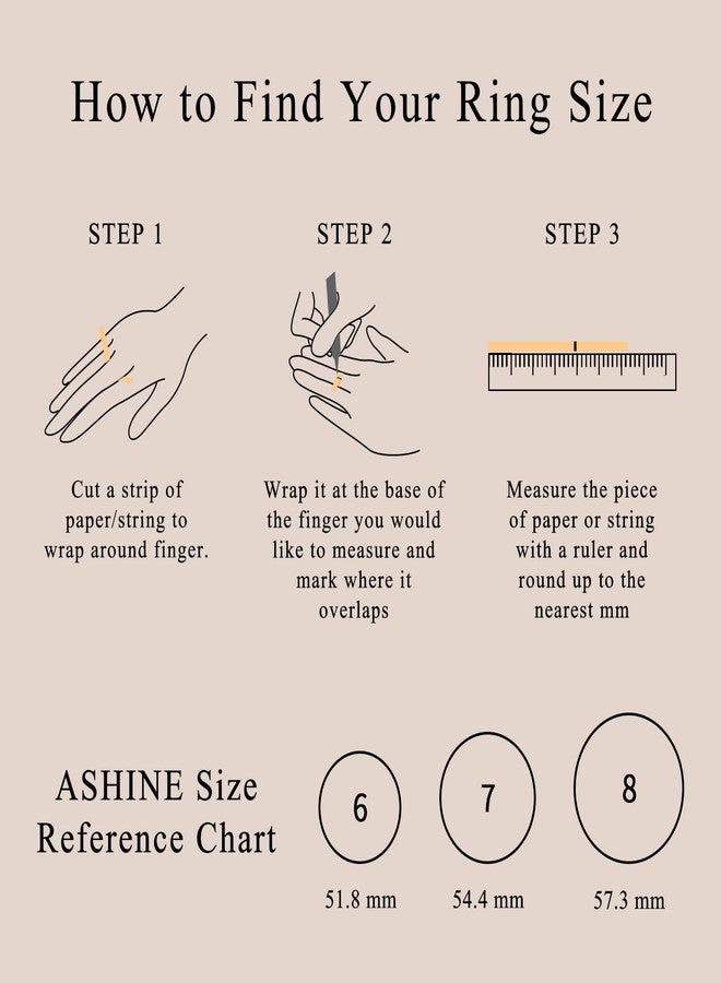 ASHINE 14K Gold Plated Chunky Oval Cubic Zirconia Band Ring Fashion Stackable Eternity Jewelry for Women Daily Travel Wedding Engagement (Gold 8) - Image 5