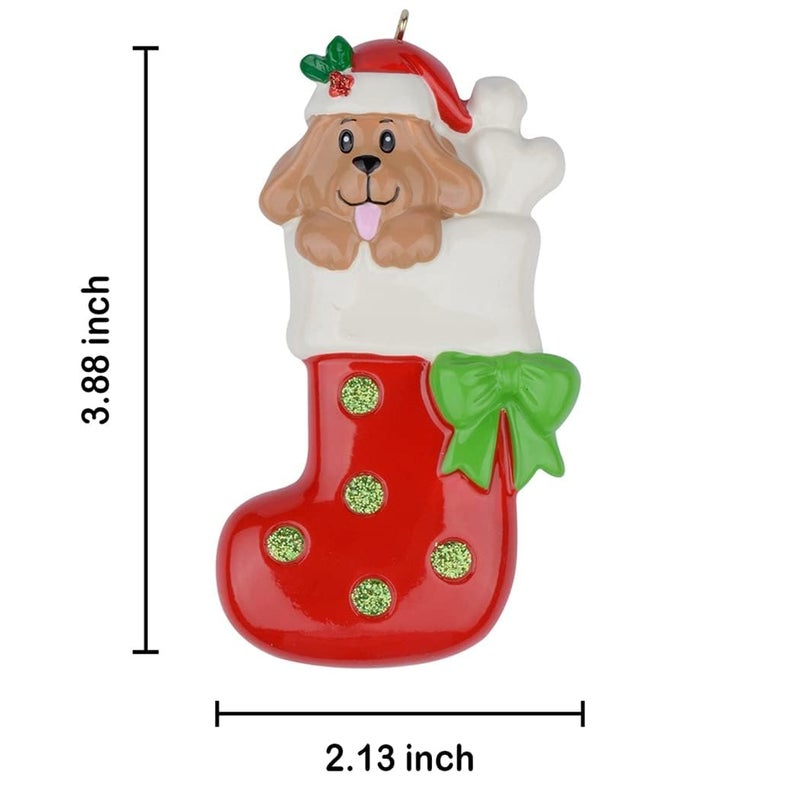 MAXORA Personalized Dog Ornament 2025 - Pet Dog Stocking Christmas Tree Ornaments - Puppy's First Christmas - Custom Xmas Gifts for Pet Lovers, Owners - Image 5