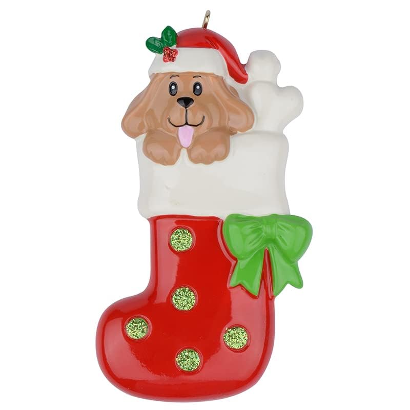 MAXORA Personalized Dog Ornament 2025 - Pet Dog Stocking Christmas Tree Ornaments - Puppy's First Christmas - Custom Xmas Gifts for Pet Lovers, Owners - Image 2