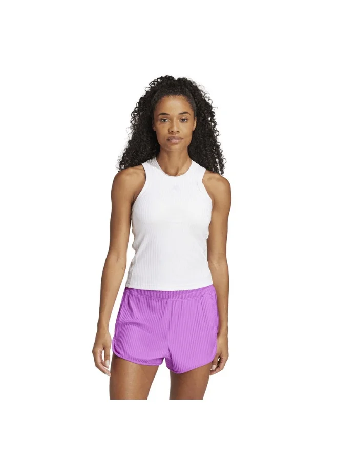 Adidas all seasonal rib fit tonal 3-stripes women tank top