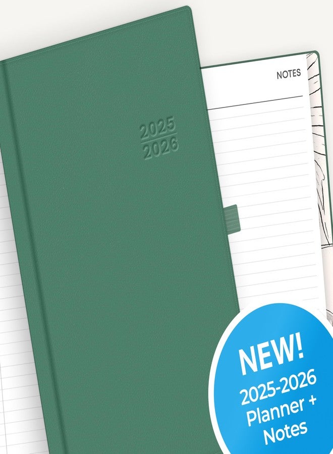 Blue Sky 2025-2026 Weekly and Monthly Academic Year Planner Calendar, July 2025 - June 2026, 5" x 8", Faux Leather Hard Cover, Bookbound, Laminated Tabs, Storage Pocket, Rio Green - Image 5