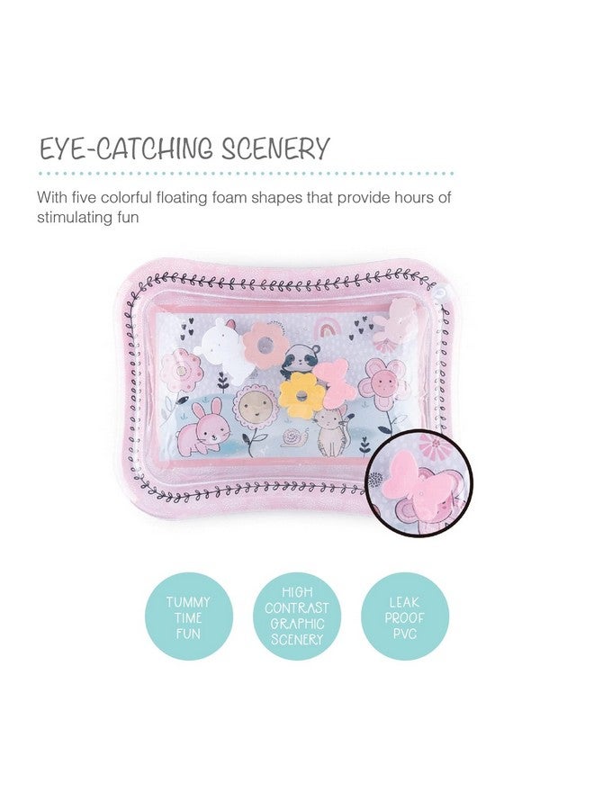 The Peanut Shell حصيرة اللعب المائية من بي نات شيل لتوقيت البطن للأطفال، لعبة تطوير حسية عالية التباين للفتيات، ألعاب أرضية للأطفال الرضع، أساسيات الأطفال التي يجب توافرها - حديقة سعيدة - Image 3