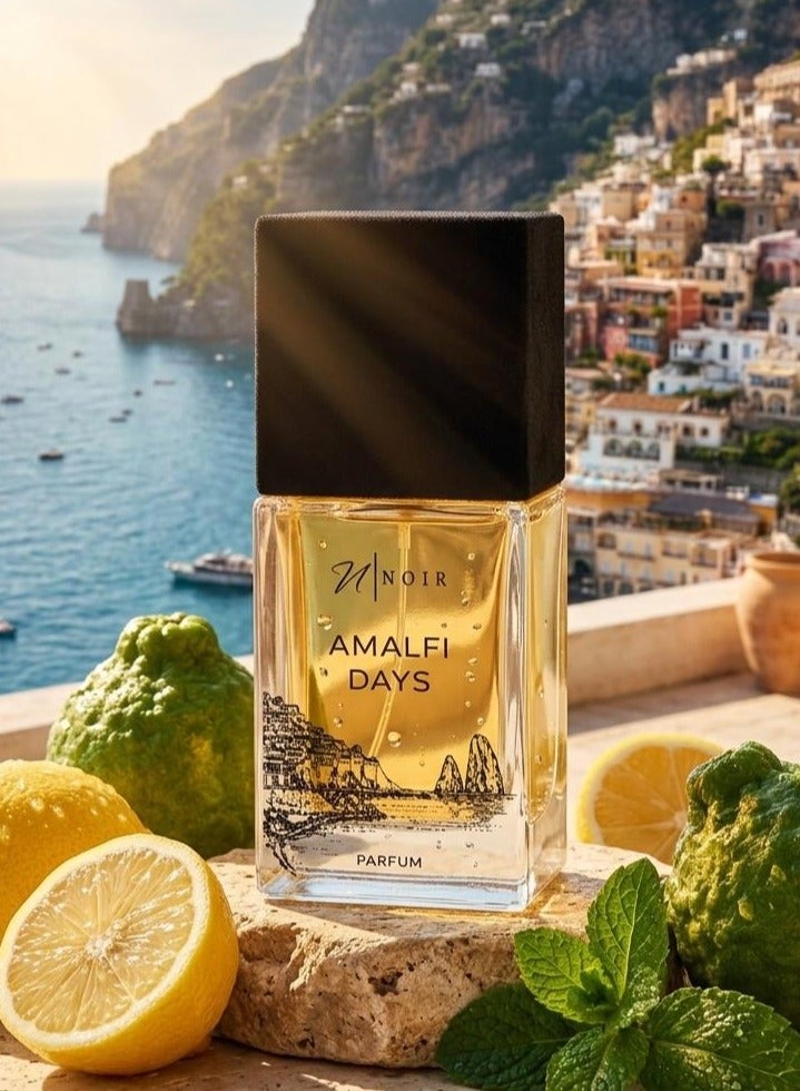 نوير عطر "نوار أمالفي دايز" (Noir Amalfi Days) - 55 مل | مزيج منعش من الحمضيات والمشمش والنعناع | عطر صيفي يدوم طويلاً للرجال والنساء - Image 1