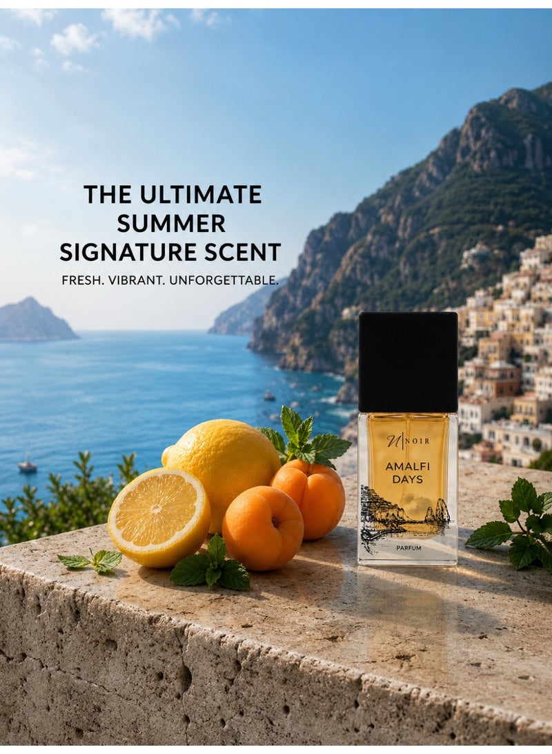 نوير عطر "نوار أمالفي دايز" (Noir Amalfi Days) - 55 مل | مزيج منعش من الحمضيات والمشمش والنعناع | عطر صيفي يدوم طويلاً للرجال والنساء - Image 4