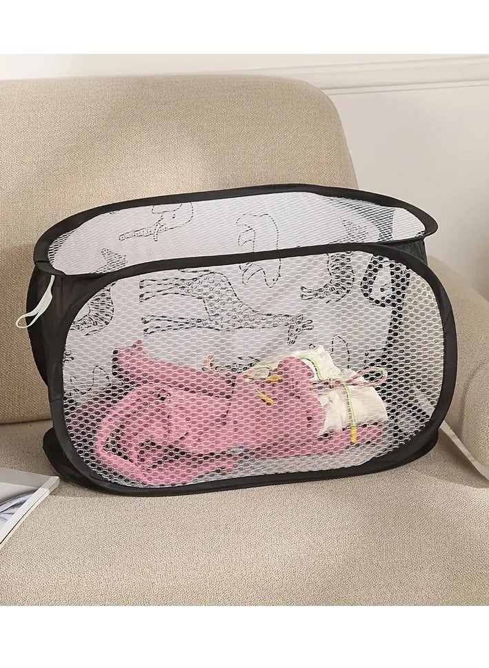 Little tots Organize Your Laundry With This Adorable Cartoon Popup Hamper - Large Capacity, Foldable, And Easy To Clean  - Image 5