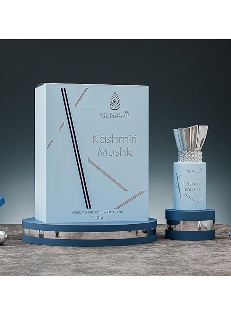 Al Nuaim Al-Nuaim Tohfa Series Kashmiri Mushk Oudh Attar Roll-On 6ml (Pack of 4) | Alcohol-Free Unisex Concentrated Perfume Oil | Long Lasting Musk & Woody Fragrance for Men & Women | Pocket Size Ittar - Image 2
