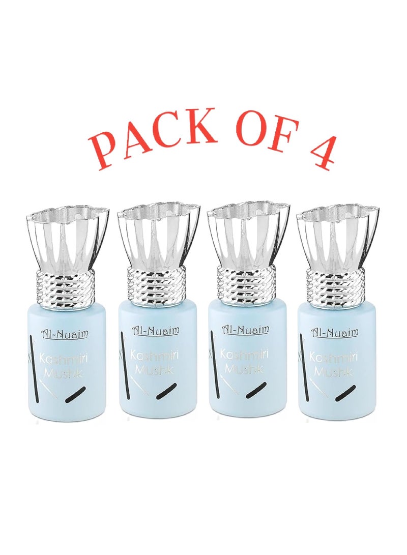 Al Nuaim Al-Nuaim Tohfa Series Kashmiri Mushk Oudh Attar Roll-On 6ml (Pack of 4) | Alcohol-Free Unisex Concentrated Perfume Oil | Long Lasting Musk & Woody Fragrance for Men & Women | Pocket Size Ittar - Image 1