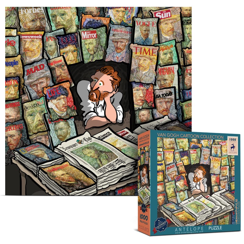 Antelope 1000 Piece Puzzle for Adults Van Gogh Jigsaw Puzzles 1000 Pieces by Artist Alireza Karimi Moghaddam 22 x 22 Van Gogh Jigsaw Puzzle Unknown Popular - Image 2