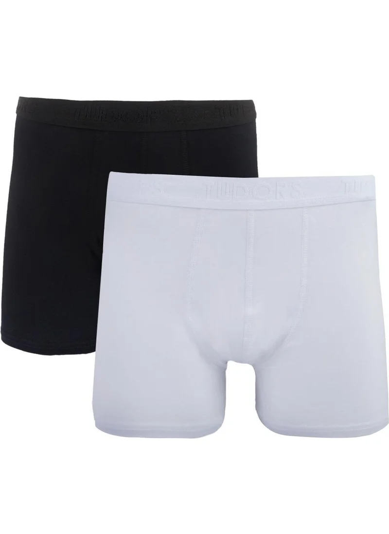 Tudors Men's 2-Piece Cotton Lycra Flexible Fabric Boxer