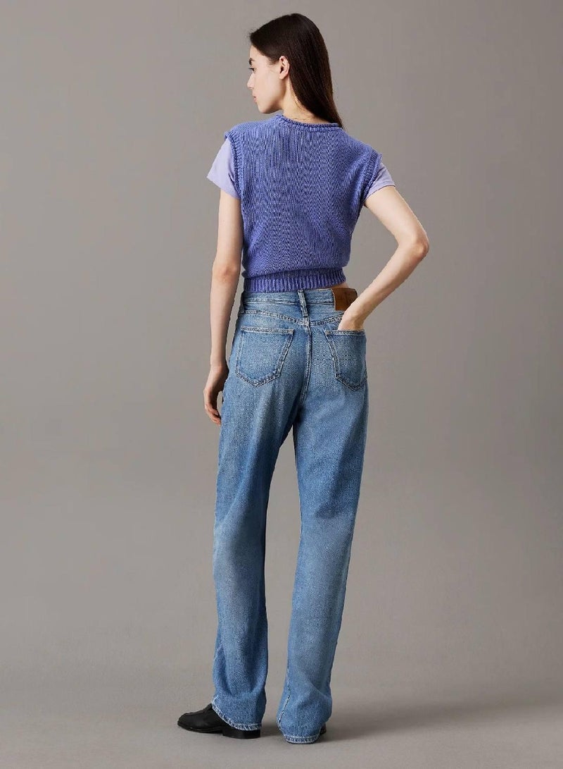 Calvin Klein Jeans High Rise Straight Jeans - Image 2