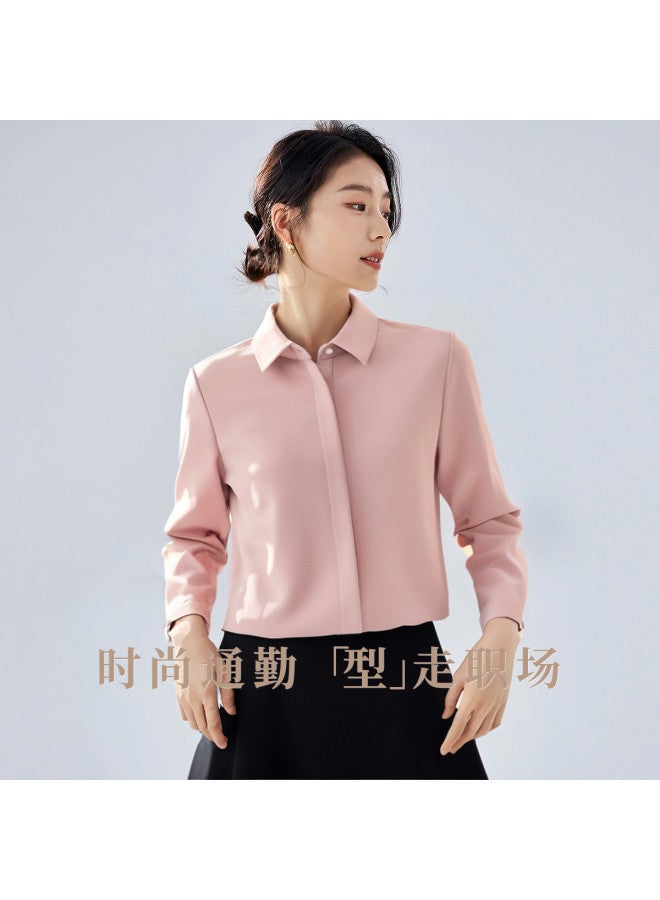 ROMON Women'S Long Sleeve Shirts, Multiple Colors Available, Versatile For Commuting And Daily Wear, Comfortable Blouse For Women - Image 4