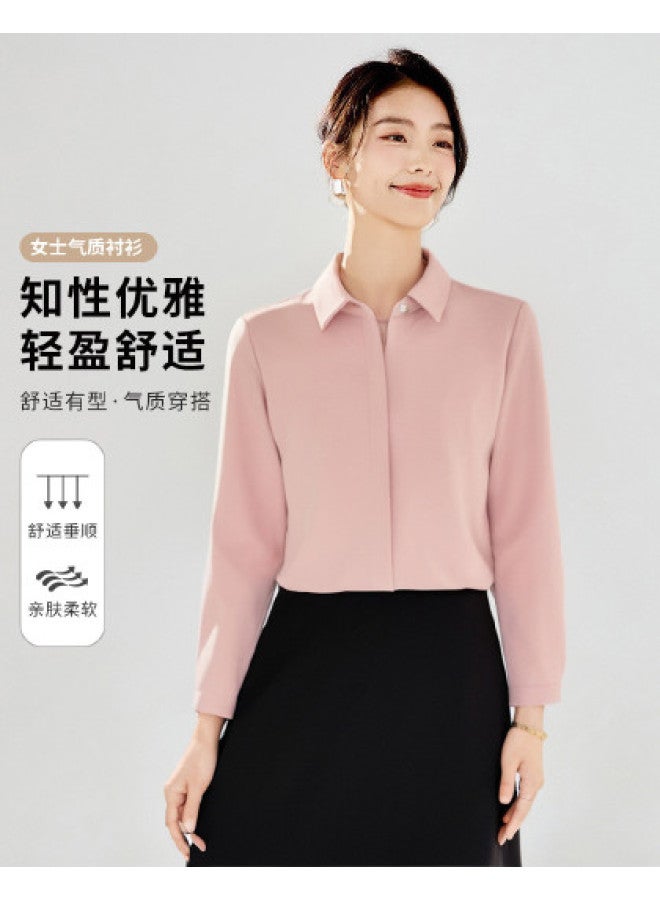 ROMON Women'S Long Sleeve Shirts, Multiple Colors Available, Versatile For Commuting And Daily Wear, Comfortable Blouse For Women - Image 1